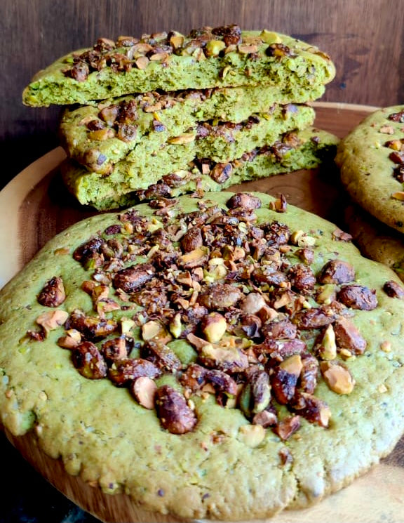 (SPECIAL ORDER) Honey Roasted Pistachio Matcha Jumbo Cookie