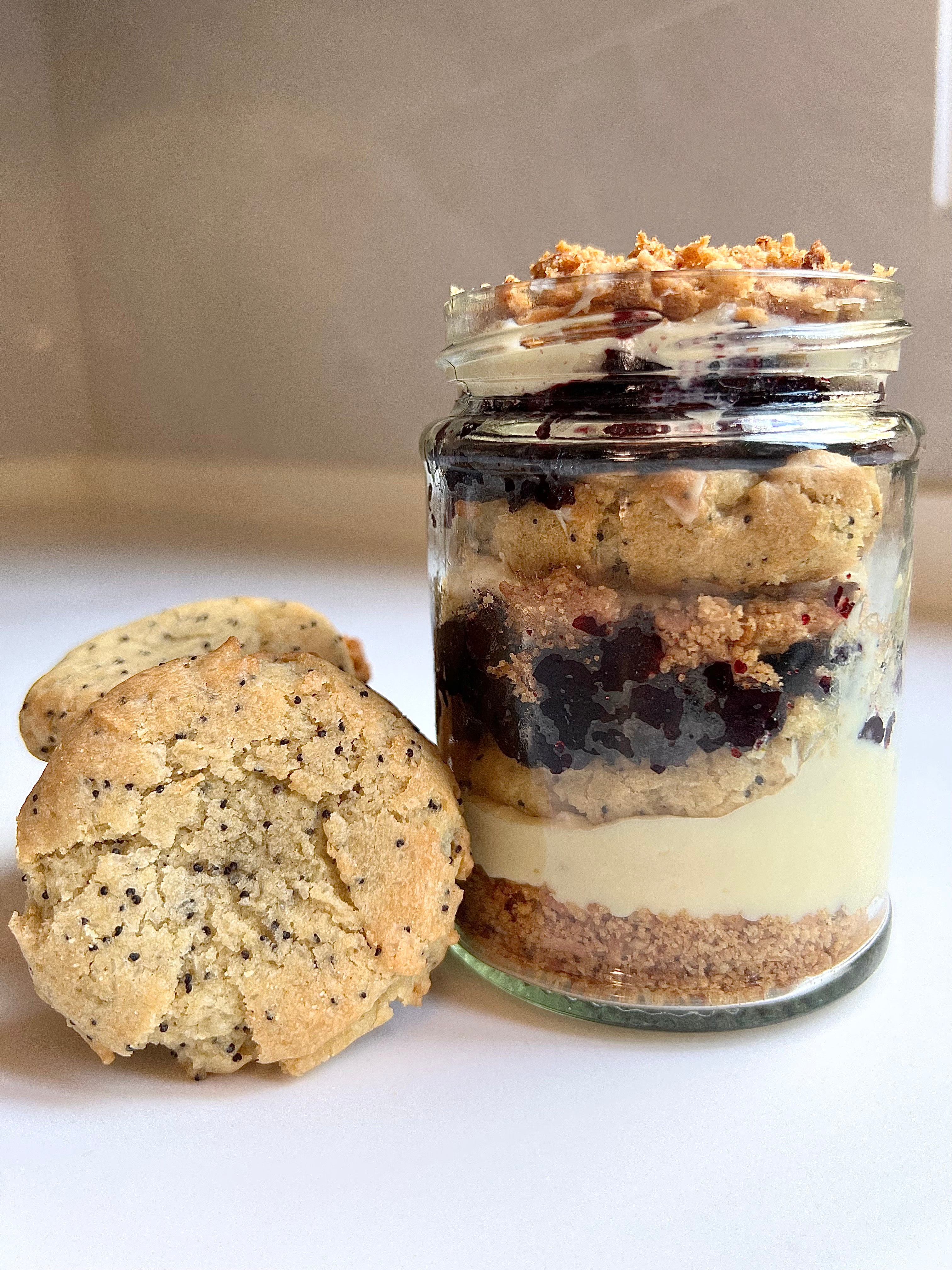 Coconut Lemon Blueberry Cookie Jar