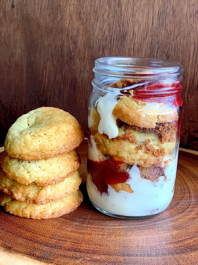 Strawberry Orange Cheesecake Cookie Jar